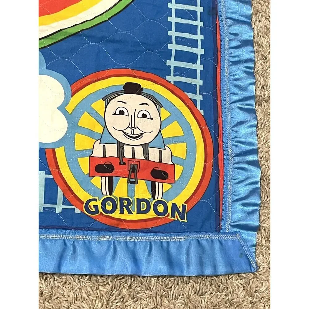 Vintage Thomas the Train Baby Blanket Quilt Comforter Lightweight 42.5” x 34